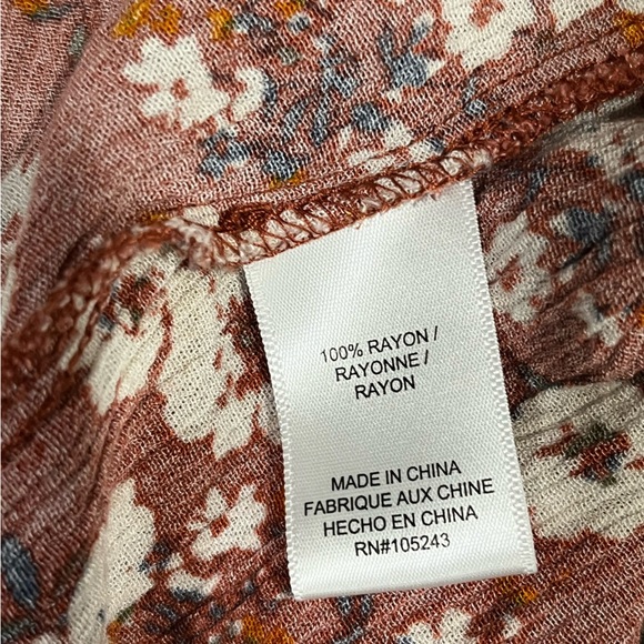 BOBEAU Godet Maxi Skirt In Picante Floral Small - Picture 4 of 4